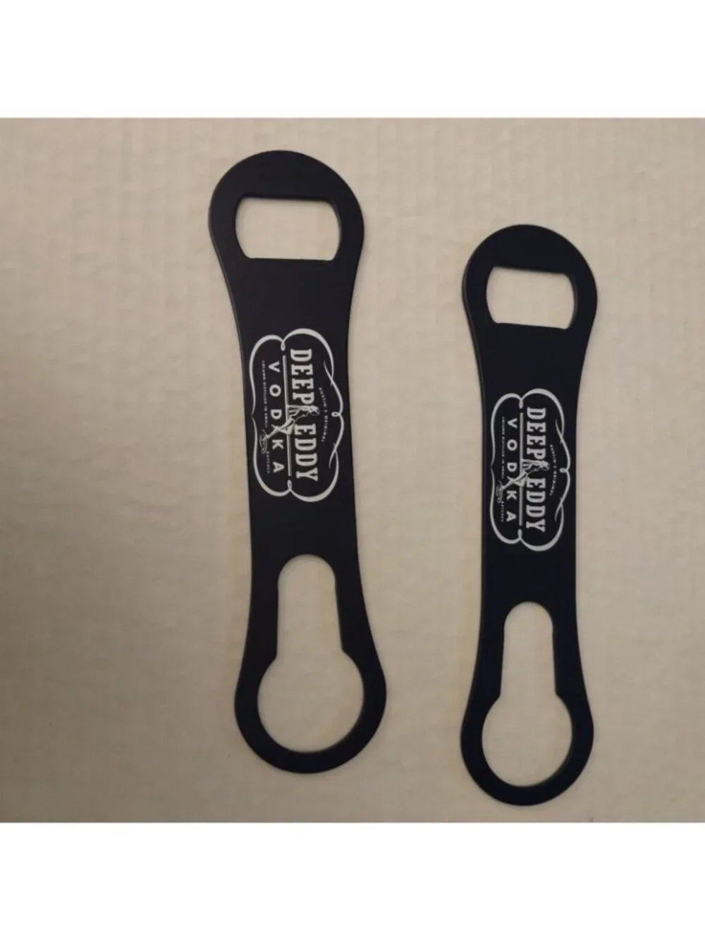 Deep Eddy Vodka Branded Black Steel Bottle Openers Set Of 2